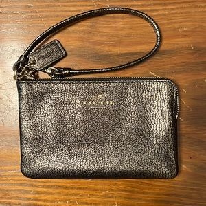 NWOT Gold Coach Wristlet